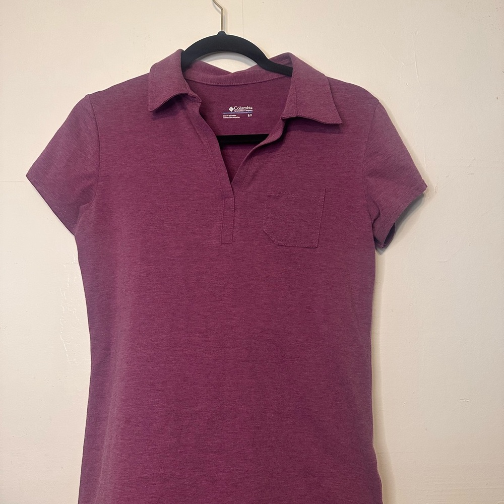 Columbia Women's Button Down Shirt in Purple